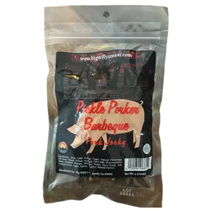 Porker Pickle BBQ Hickory Smoked Pork Jerky