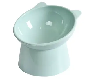 Tilted Elevated Cat  – Anti-Vomiting, Whisker-Friendly & Raised Design for Comfort. Perfect for Indoor & Outdoor Cats. Kitten Pink. kitten cat  dishes