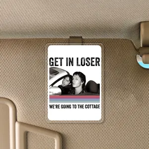 Get in Loser We’re Going to the Cottage Heated Rivalry Car Visor Clip, Funny Hollander Rozanov Car Visor Clip, Gift For Him