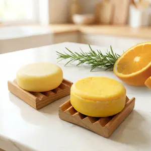 Citrus Shampoo & Conditioner Set  with 2 Mini Soap Dish