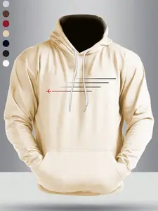 Emrg Graphic Hoodie with Kangaroo Pocket, Casual Daily Wear, Perfect Gift for Friends & Family, Ideal for Outdoor Use