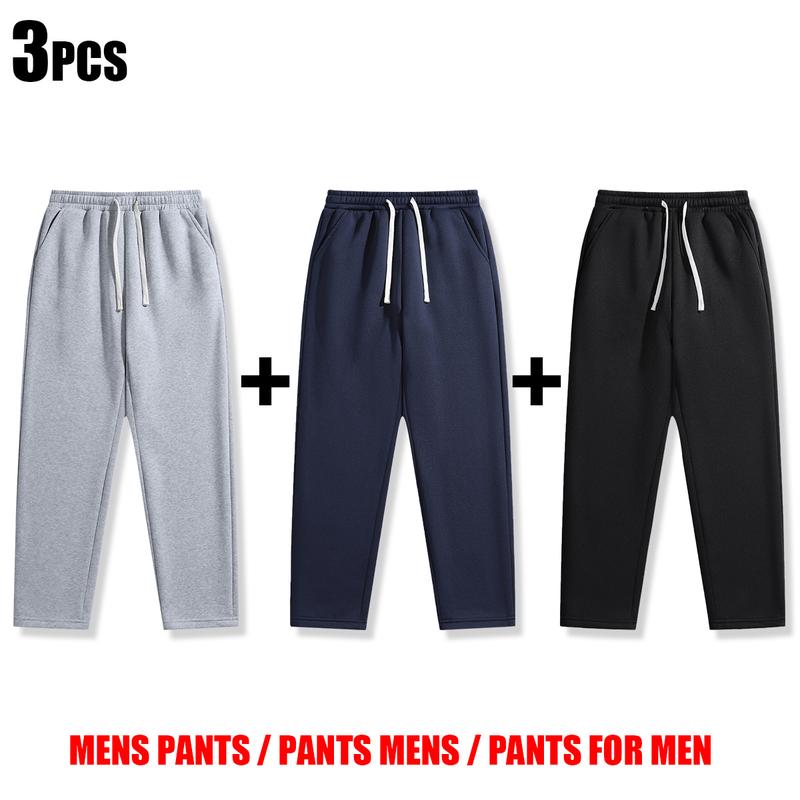 Men's Drawstring Casual Pants Set of 3 Polyester Back Pocket Details Versatile Menswear Street Style Essentials for Everyday Life december  outfits Military Camouflage Training Set