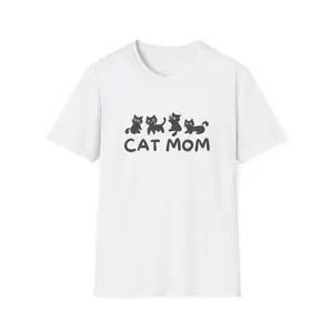 Men's cat lover and pet ownership Graphic T-Shirt - Short Sleeve Crew Neck Regular Fit Casual Wear | Soft & Breathable Fabric, Durable Print, Everyday Comfort, Machine Washable, cute and minimalist casual wear for cat owners, suitable for Mother's Day or