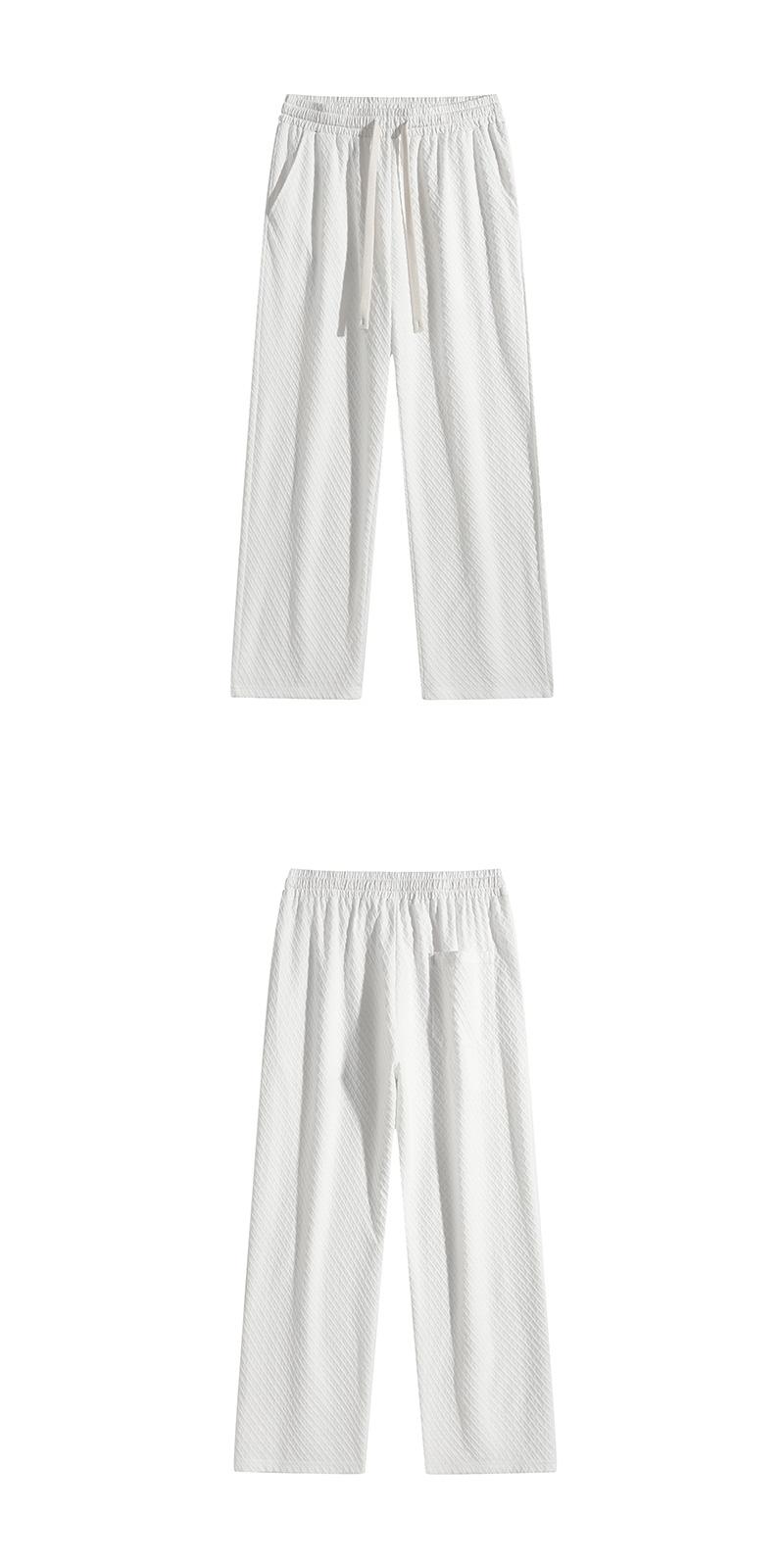 Men's simple casual pants, thin style for autumn, loose straight-leg design, soft and skin-friendly, breathable and versatile for daily wear.