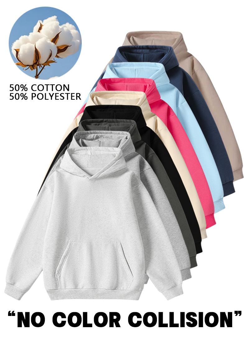 Men's Ribbed Elastic Plain Cotton Basic Hooded Sweatshirt - Autumn Winter New Menswear Top, Loose Long-Sleeve, Soft Minimalist Casual Athletic, Kangaroo Pocket, Breathable, Suitable for Running, Basketball Men's Ribbed Elastic Plain Cotton Basic Hooded Sweatshirt - Autumn Winter New Menswear Top, Loose Long-Sleeve, Soft Minimalist Casual Athletic, Kangaroo Pocket, Breathable, Suitable for Running, Basketball