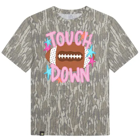 Cute Football Mossy Oak T-Shirt, Football Camo Tee