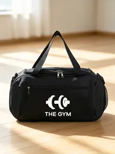 Printed the Gym Sports Tote Bag with Multiple Pockets, Versatile and Stylish for Fitness Enthusiasts, Gym, Travel, and Daily Use