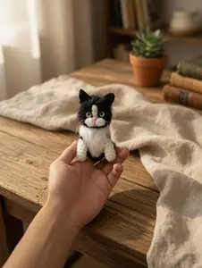 Custom Crochet Cat Plush, Personalized Pet Memorial Amigurumi, Handmade Cat Stuffed Animal, Custom Cat Keepsake Gift for Cat Lovers