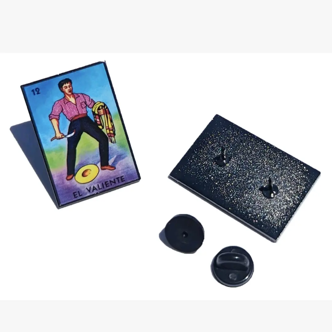 El Valiente Pin Loteria Pin For Caps Clothing Enamel Badge Mexican Game Pin