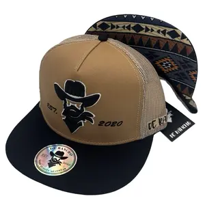De Rancho Aztec Hat (Khaki/Black) DR027