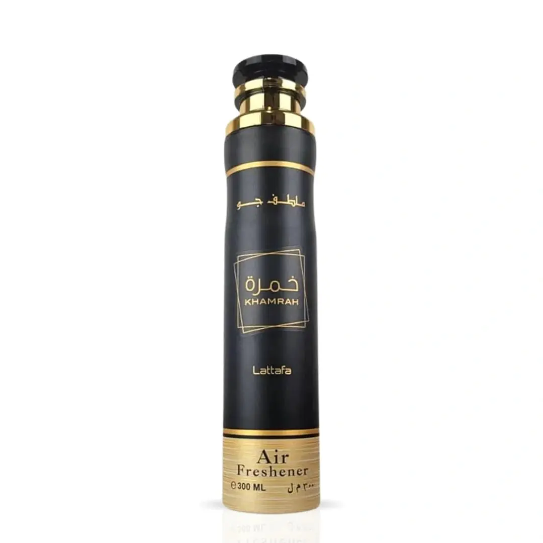 Khamrah Air Freshener 300ML (10.1 OZ) by Lattafa | Rich Notes, Luxe Vibes—Let Every Room Exude Elegance. Khamrah Air Freshener 300ML (10.1 OZ) by Lattafa | Rich Notes, Luxe Vibes—Let Every Room Exude Elegance.
