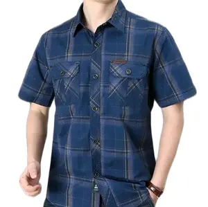Short Sleeve Square Shirt Menswear Shortsleeve Casual Top