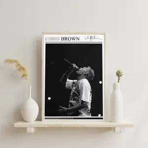 Chr1s Brown Album Cover Poster: Music Room Wall Decor