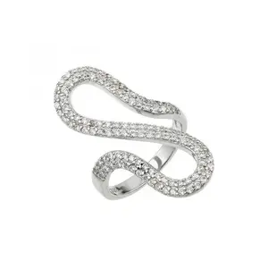 925 Sterling Silver Wiggly Ring