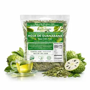 Herbalista - Premium Whole Dried Graviola Soursop Leaf (5oz | 400+ Leaves) | 100% Natural Hoja de Guanabana | Fresh, Wildcrafted, and Authentic | Makes 40+ Cups of Delicious Tea