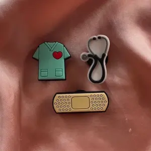 3 Pc Bundle Nurse Doctor Hospital Medicine Croc Charms