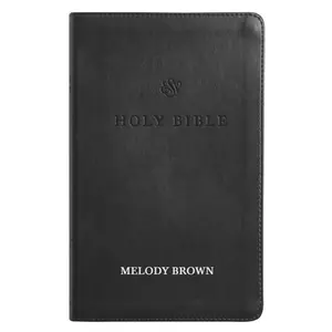 Custom ESV Black Standard Size Premium Holy Bible Small Print  | Lay Flat - Tiktok