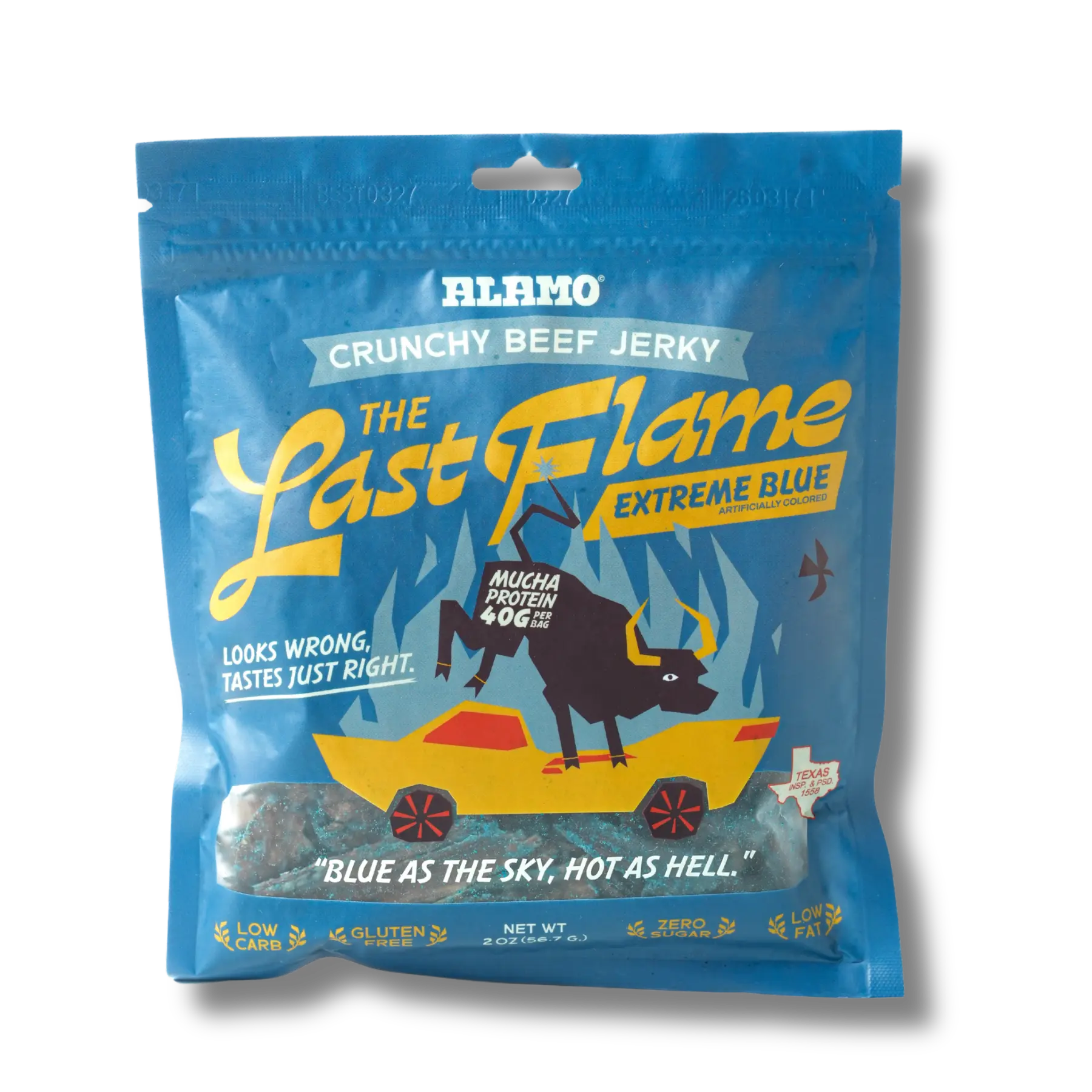 The Last Flame – Extreme Blue | High-Protein Crunchy Beef Jerky
