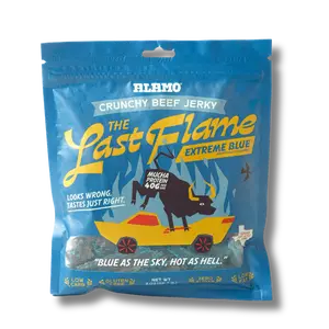 The Last Flame – Extreme Blue | High-Protein Crunchy Beef Jerky