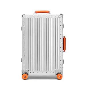 DreamTraveller Classic Aluminum Suitcase, Carry-On & Checked, Detachable Wheels & Handles