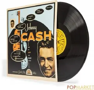 With His Hot & Blue Guitar - Johnny Cash - Record Album, Vinyl LP