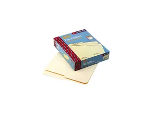 Smead 10320 File Folders, 1/2 Cut, One-Ply Top Tab, Letter, Manila, 100/Box