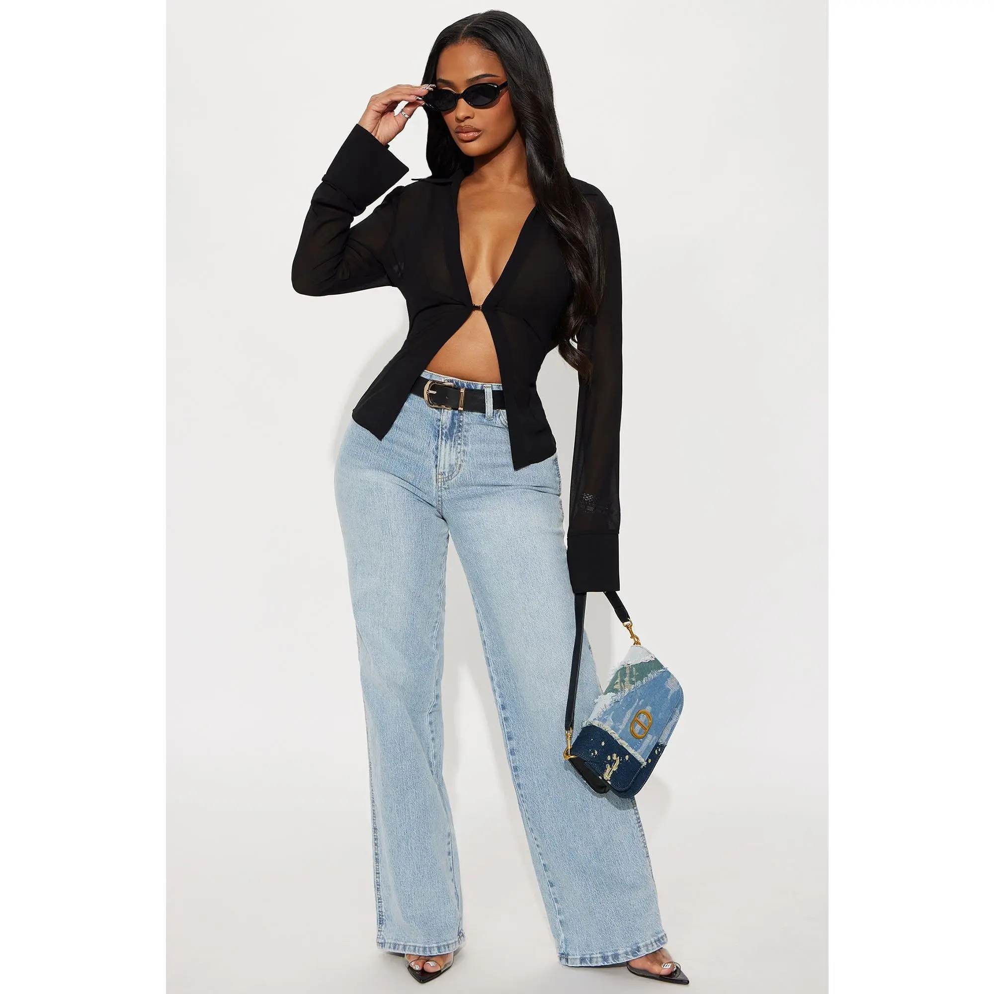 Never Changing Wide Leg Jeans - Light Wash