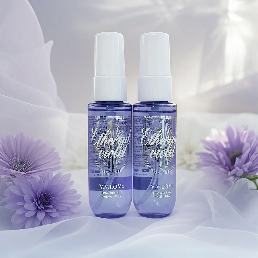 2PCS Set Women's Body Mist, Woody Gourmand Notes, Portable Travel Kit Perfume Body Spray Mini Size Hair Fragrance, Brazilian Perfume 40ML*2