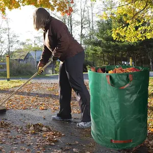 Reusable Garden Bag, 2 Counts/set Large Capacity Yard Waste Bag, Yard Debris Bag for Gardening Clippings, Leaf Container, and Lawn Trash, Yard Clean Up, Tree Leaves, Yard Work