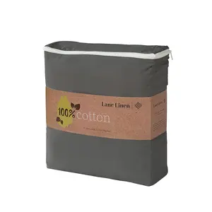 LANE LINEN 100% Cotton 3-Layered Throw Blanket - Percale Weave, Cotton Flannel, Breathable, Soft, Lightweight - All-Season Use for Couch, Bedspreads (Adults)