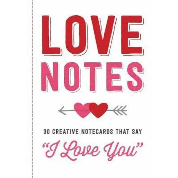 USED Book - Love Notes: 30 Creative Notecards That Say I Love You by Adams Media (Paperback) - english
