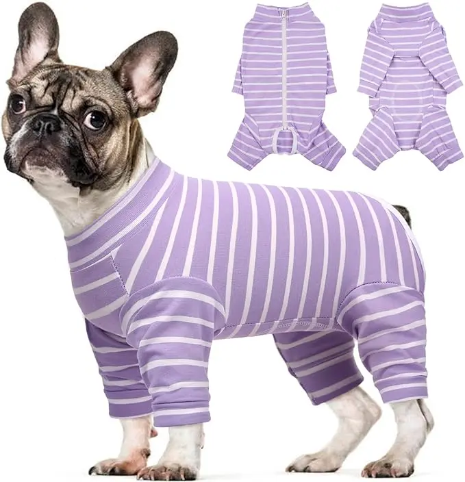 Kuoser Recovery Suit for Small Medium Large Dogs After Surgery, Long Sleeve Dog Surgery Recovery Suit, Dog Onesie for Abdominal Wounds Skin Disease