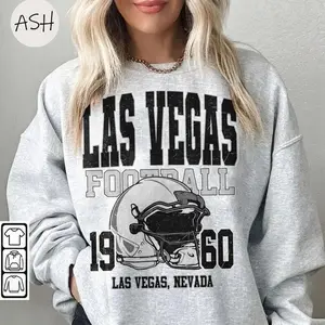 Vintage 90s Las Vegas Football Vintage Style Crewneck Sweatshirt, Retro Las Vegas Football Shirt, Las Vegas Football Christmas Gift, #RRaiderr merch, Game Day Shirt