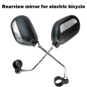 Rearview Mirrors for YOULON Electric Bicycles, 360° Rotatable Handlebar Mirrors with High-Visibility Reflective Strips, Custom Fit for YOULON E-Bike 25mm Handlebars, Shockproof Adjustable Safety Riding Mirrors, Exclusive Accessories for YOULON E-Bikes