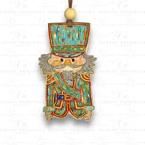 Tradition Nutcracker Gold Leaf Christmas Ornament