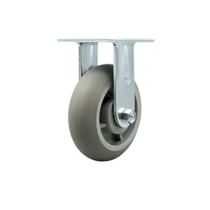 Service Caster SCC-30R620-TPRRD Thermoplastic Rubber Donut Tread Rigid Top Plate Heavy Duty Caster with 6 in. Wheel - 500 lbs Capacity per Caster