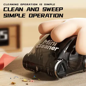 Manual Desktop Vacuum Cleaner, Plastic, Uncharged, Without Battery, for Office and Home Use, with Scented Compounds for Effective Cleaning, Desktop Vacuum Cleaners