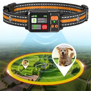 【NewYear2026】GPS Wireless Dog Collar Fence System,Invisible Electric Fence for Dogs, Adjustable Range 49-6561ft,3 Training Mode,Rechargeable,Waterproof,Pet Containment System for Outdoor Use