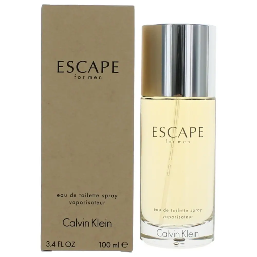 Escape by Calvin Klein, 3.4 oz EDT Spray for Men, Amber, Fresh, Fruity, Lavender