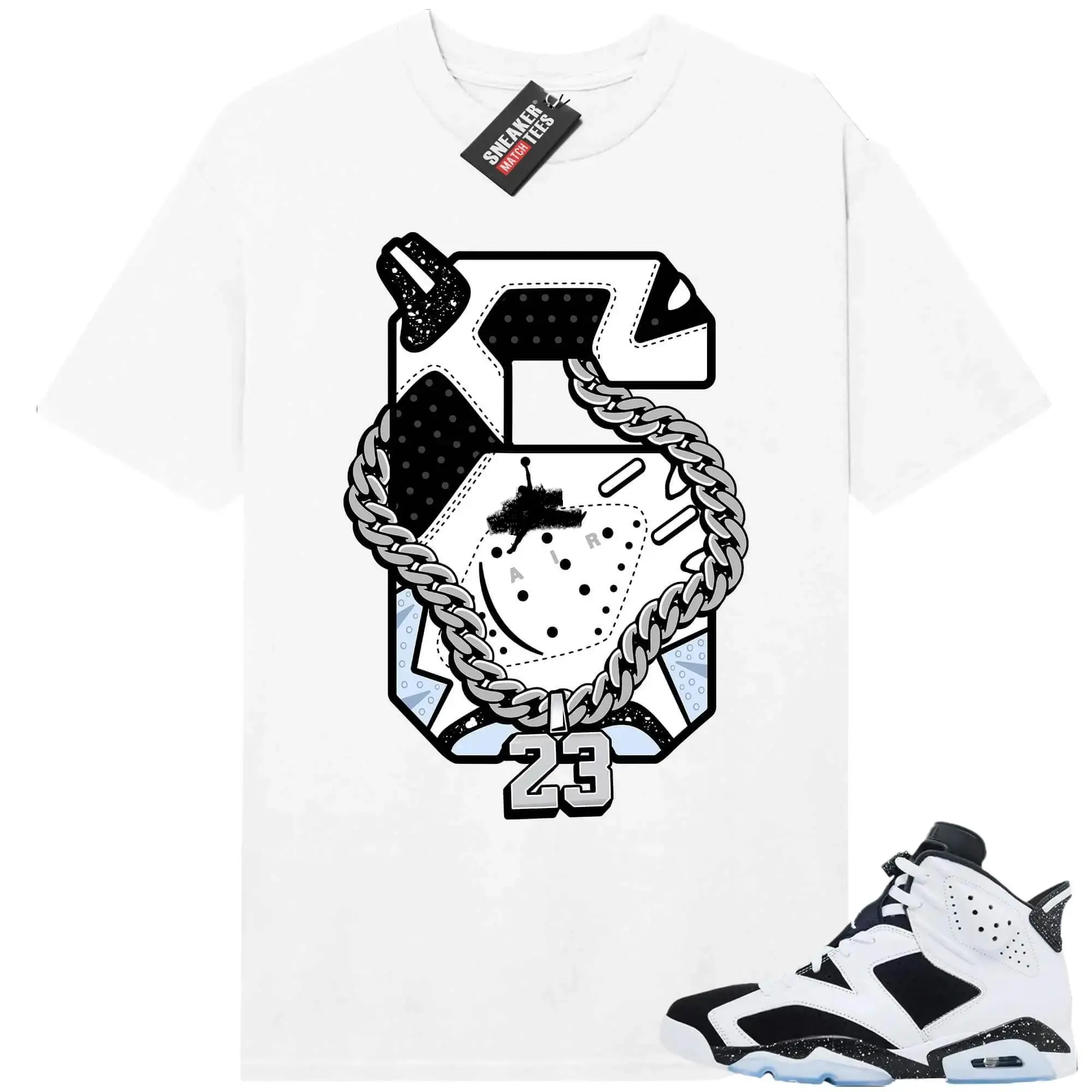 6 Oreo Black White Matching T Shirt, Number 6 Graphic Shirt, 90s Hip Hop Tee, Gift For Women and Man, Unisex T-Shirt, Sneaker Head Gift