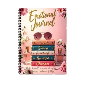 New Emotion Diary Notebook, Gratitude Optimistic Happy Daily Record, Self-Care Coil Journal, Mood Tracking Planner, Stress Relief Tool, Mood Tracker