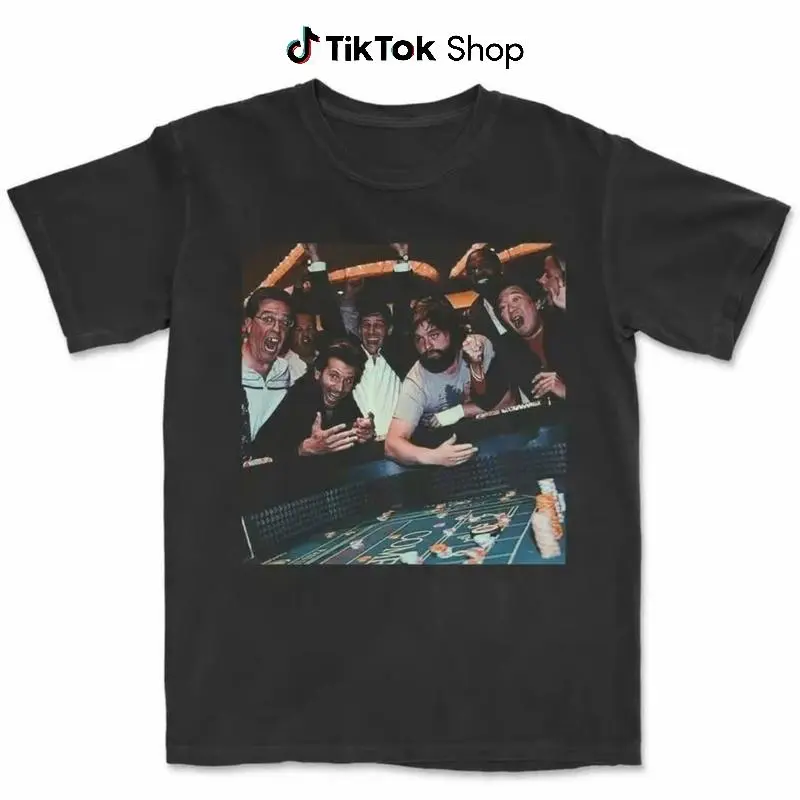 Vintage The Hangover Playing Poker Crewneck T-Shirt, Funny TheHangover Movie Tee Gift For Boyfriend Menswear Top Streetwear