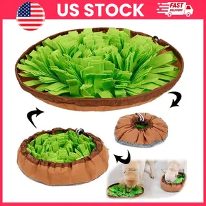 Pet Snuffle Mat for Dogs and Cats Interactive Slow Feeding Mat for Treat Dispensing and Boredom Relief Training Toy for Indoor Outdoor Use Foldable Portable Design Dog Enrichment Puzzle Feeding Mat Stress Relief Dog Accessories Pet Essentials
