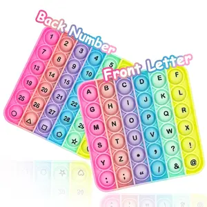 Numbers & Letters Math Learning Manipulatives, Quick Push Practice Activity, Fidget Toy for Kids, Educational Board Games, Classroom Gifts, Age 3+, Number Counting Blocks, Math Learning Tools