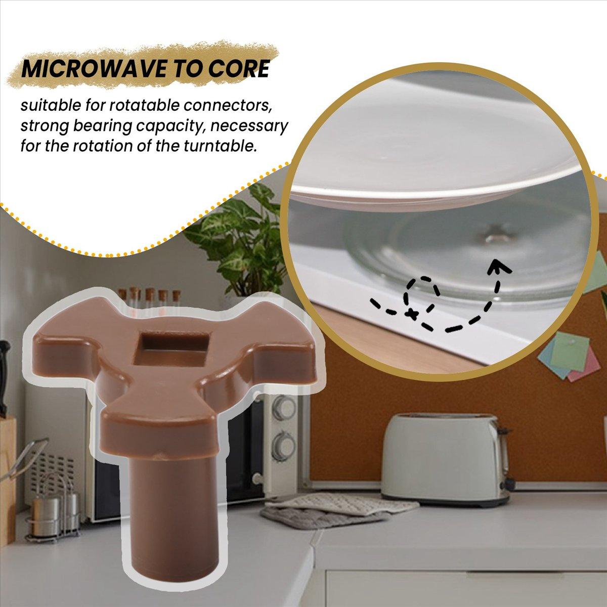 Microwave Turntable Coupler,Microwave Oven Roller Guide Support, Microwave Oven Rotary Core Coupling Replacement Parts