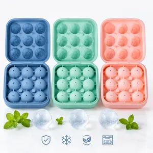 Soccer Ball Ice Mold – BPA-Free Food-Grade Silicone, Slow-Melting Ice Spheres for Whiskey, Cocktails, Juice & Beverages