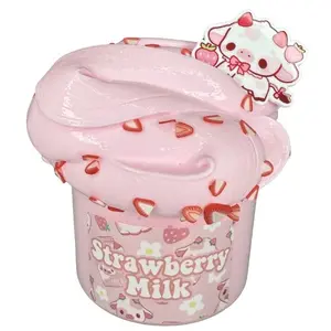 Strawberry Milk Super Glossy and Thick for Bubble Pops Slime Glue-all Based