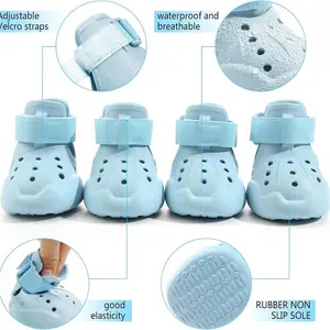 Dog Shoes, Outdoor Dog Boots Non-Slip Waterproof Dog Booties For Medium To Large Dogs 4Pcs For Winter Snowy Day, Summer Hot Pavement With Rugged Sole