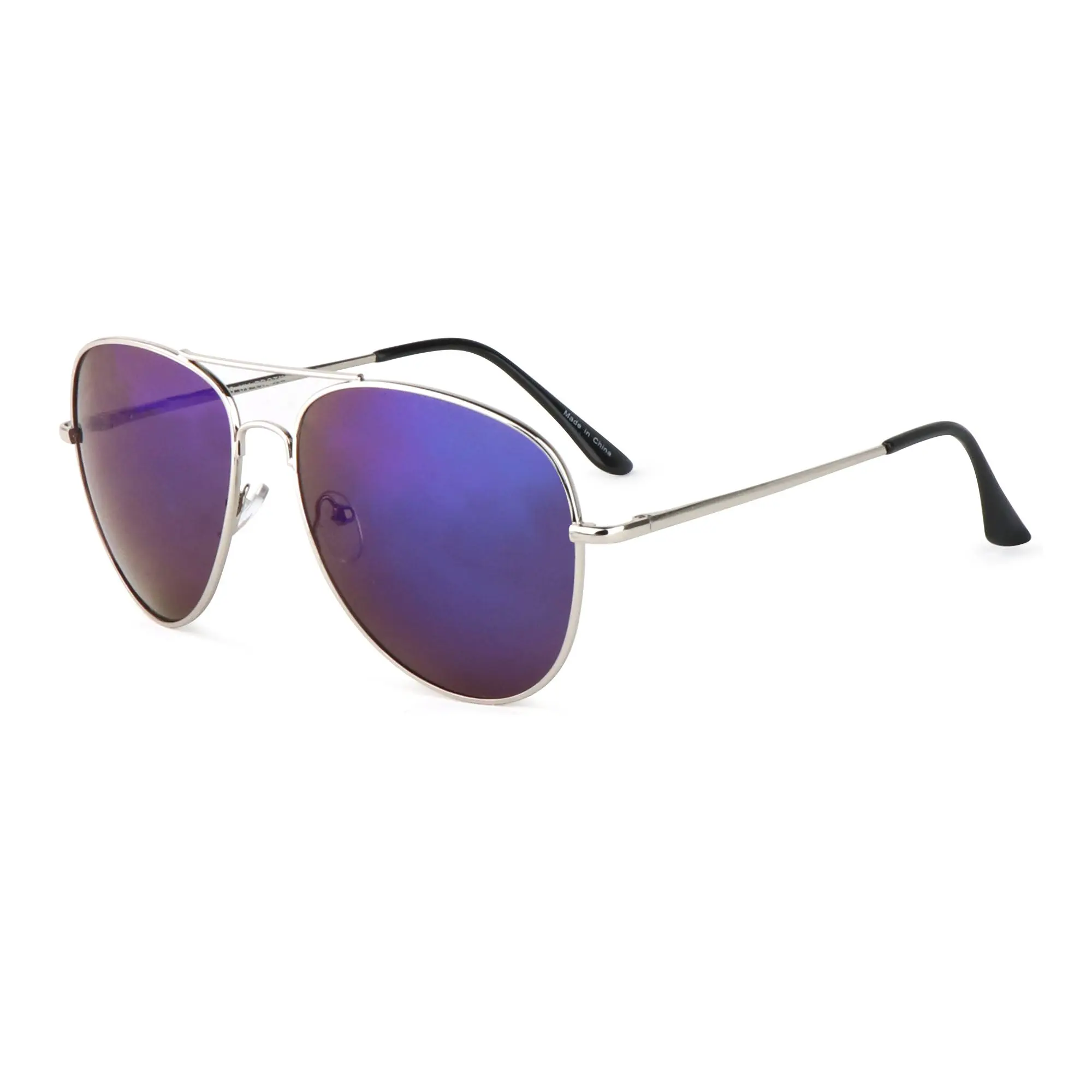 Phoenix — Blue Mirror - Gold Aviator Sunglasses