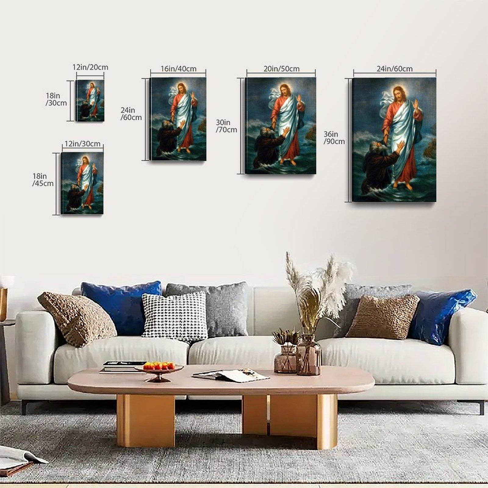 Jesus Poster Jesus Save Pedro Poster Decorative Painting Canvas Wall Art Picture Print Modern Family Bedroom Decor